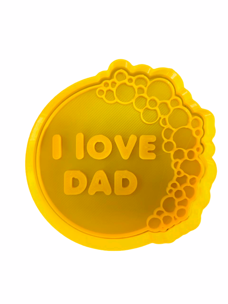 Hubbe Cookie Cutter - Balloon Arch - I love Dad