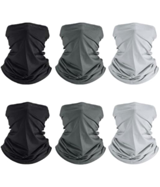 6 Pieces UV Protection Cooling Neck Gaiter Face Clothing Neck Gaiter Mask