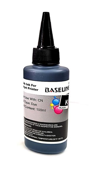 Baseline 100ml Bulk Ink For Inkjet Printer-Black