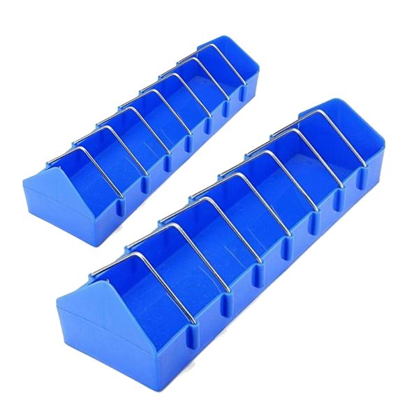 Pet Bird Poultry Food Tray Feeder (20cm/60cm)- Set of 2