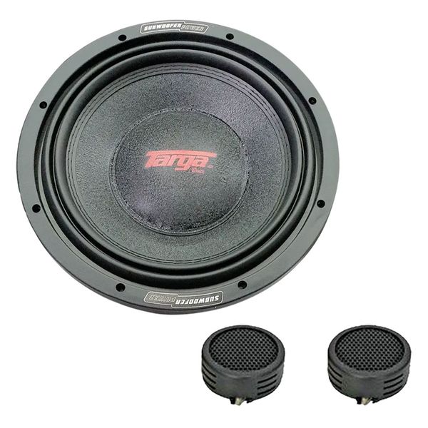 Targa TG-B1204D Brute Series 12" 12000w Dual 4-Ohm Subwoofer &amp; Evo Tweeters
