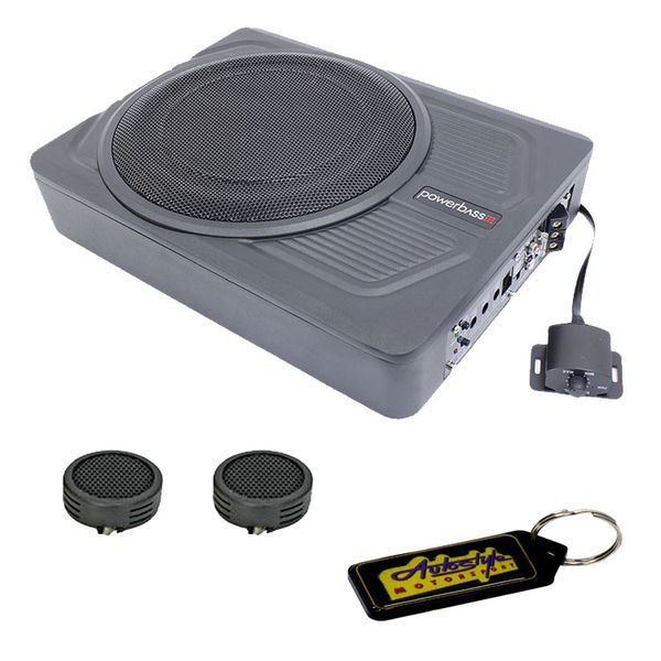 Powerbass 10"600w Active Subwoofer &amp; Amplifier &amp; Evo Tweeters &amp; Key Holder