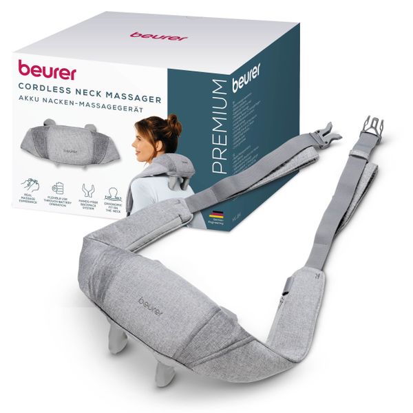 Beurer Germany Neck Massager: USB Rechargeable. Optional Heat MG 154