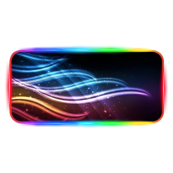 XXL - Antislip LED RGB Gaming Deskpad - Kaleidoscopic