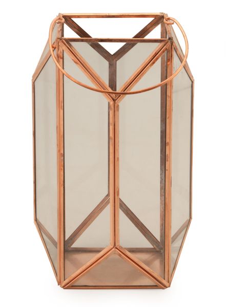 Hanging Glass Geometric Terrarium Tealight/Candle Holder