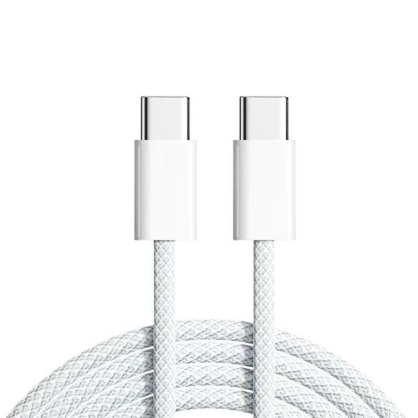 60W USB-C to USB-C Braided Fast Charging Cable