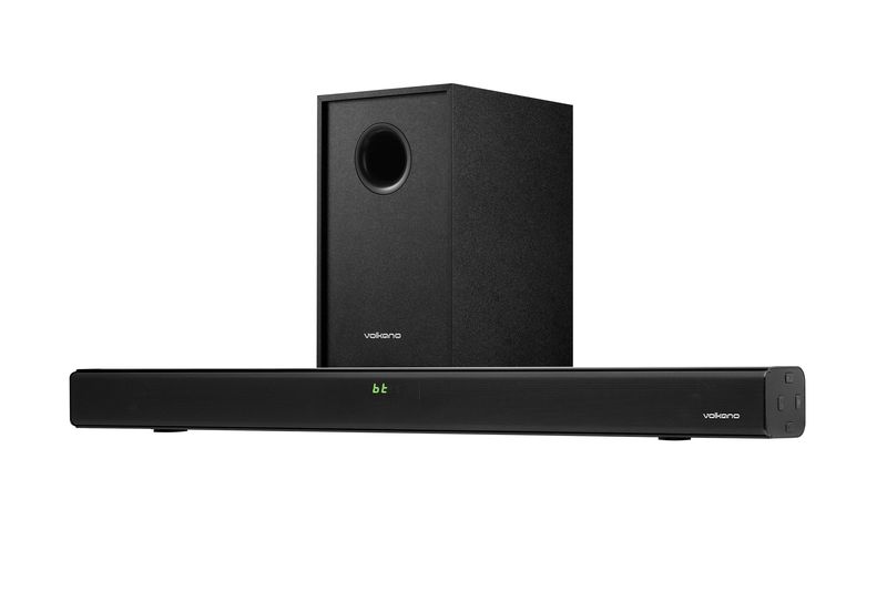 Volkano Cascade 50W Soundbar with Wired Subwoofer - Black