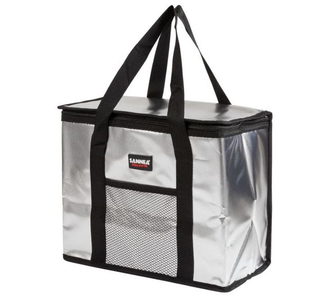 26L Sanne Silver Aluminum Foil Thermal Insulated Cooler Bag Picnic Bag
