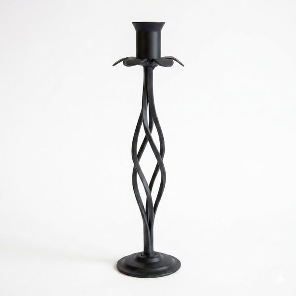 Handcrafted Metal Candle Holder - Single 30cm