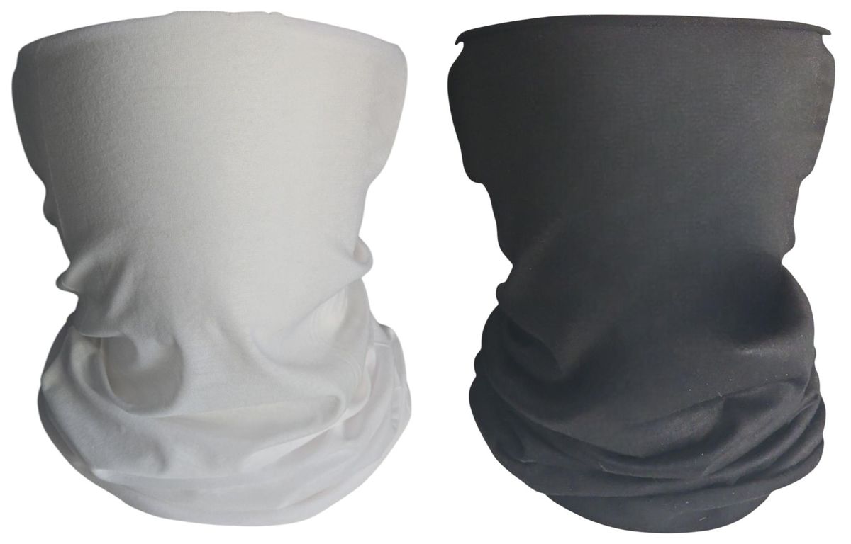 Neck Face Gaiter Multifunctional Head Neck Wear - 2 Pack