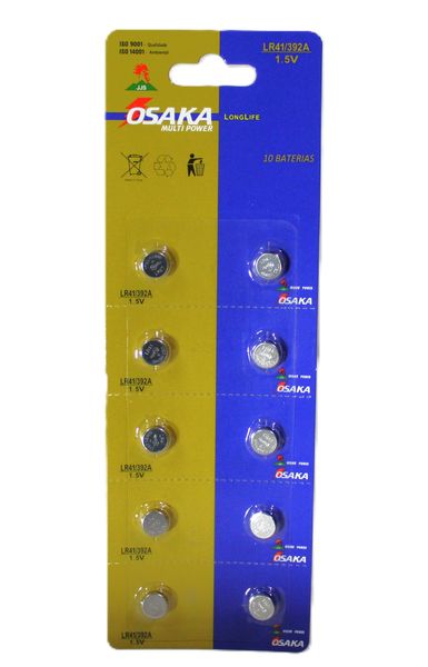 Osaka LR-41 392A 1.5V Multi Power Battery (Pack of 10)