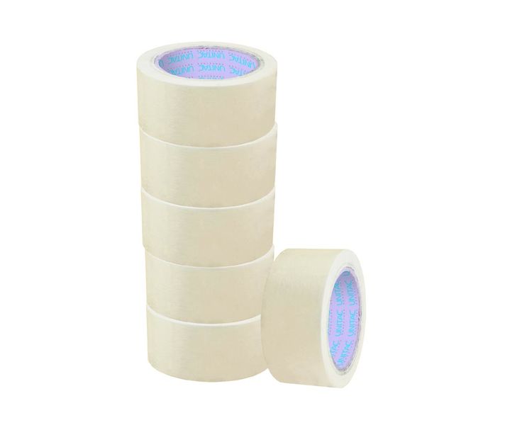 Unitac Large Core Masking Tape (Natural 60 Degree) 48mm x 40m Pack of 6