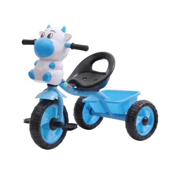 Children's Tricycle Ride-On Bicycle with Music &amp; Lights - Blue