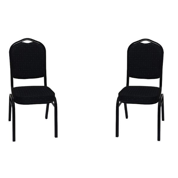 Pair of MS Conference Chairs with Metal Frame