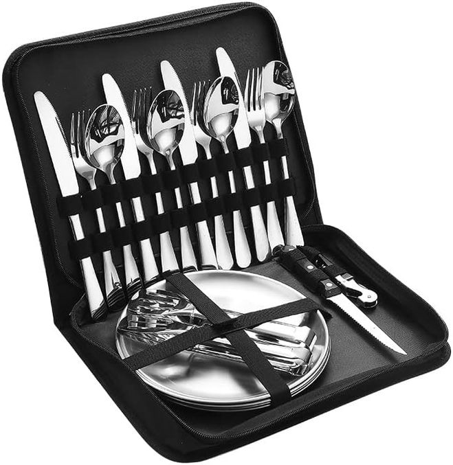 Stainless Steel Camping Takeaway Cutlery Set