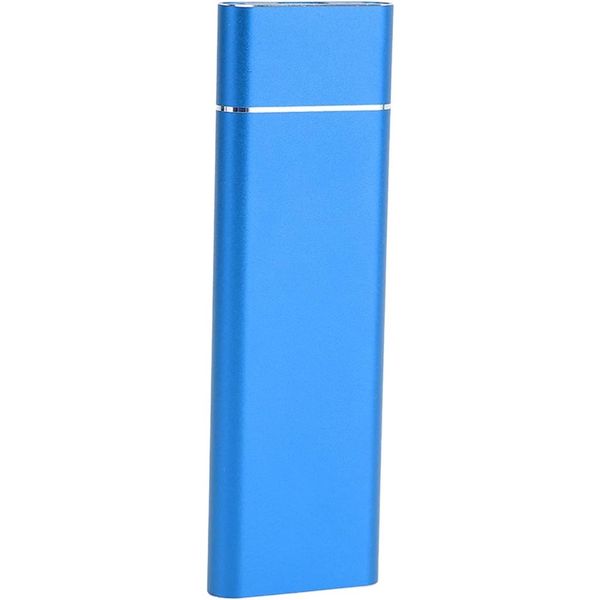 SSD Enclosure Fast Transfer USB3.1 Type C Case Plug and Playfor Tech blue