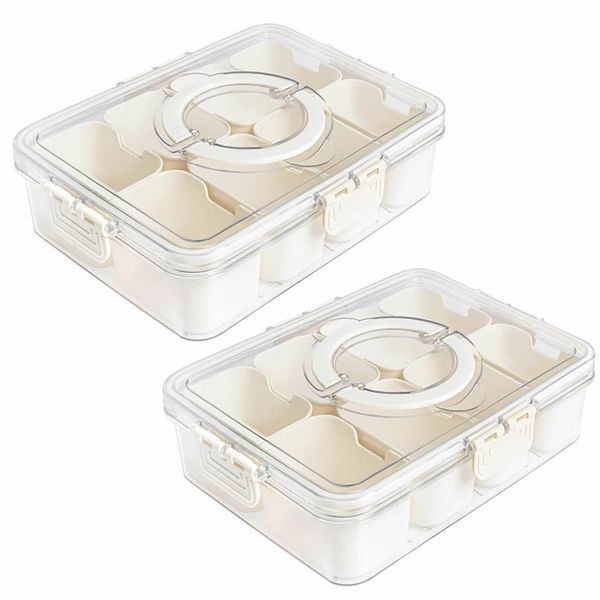 Divided Serving Trays With Lid And Handle