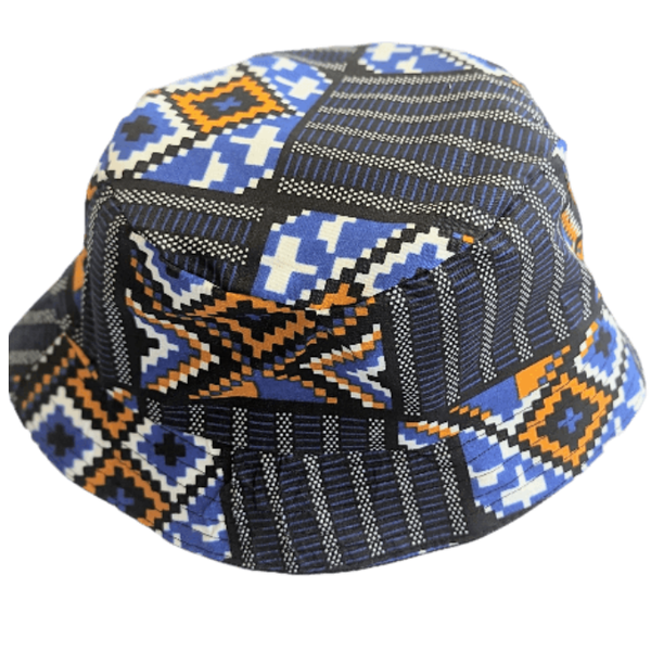 Blue Salu African Bucket Hat