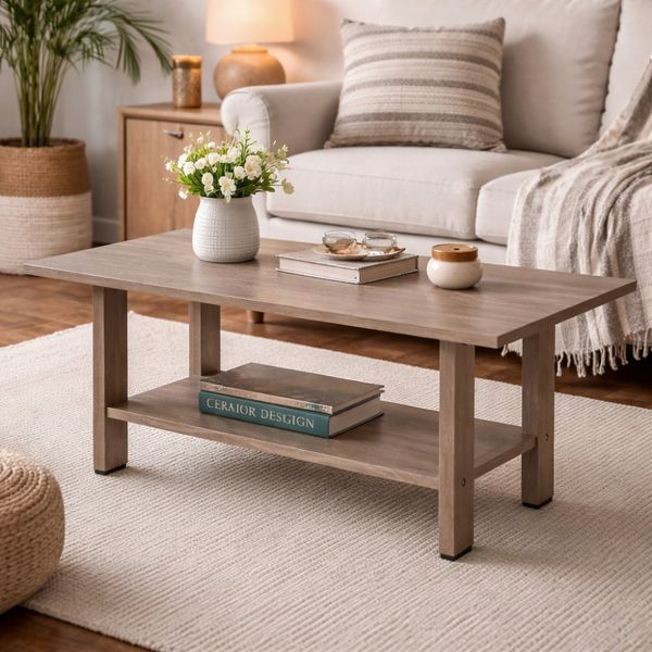 Bragg Holt Coffee Table, Dark Oak