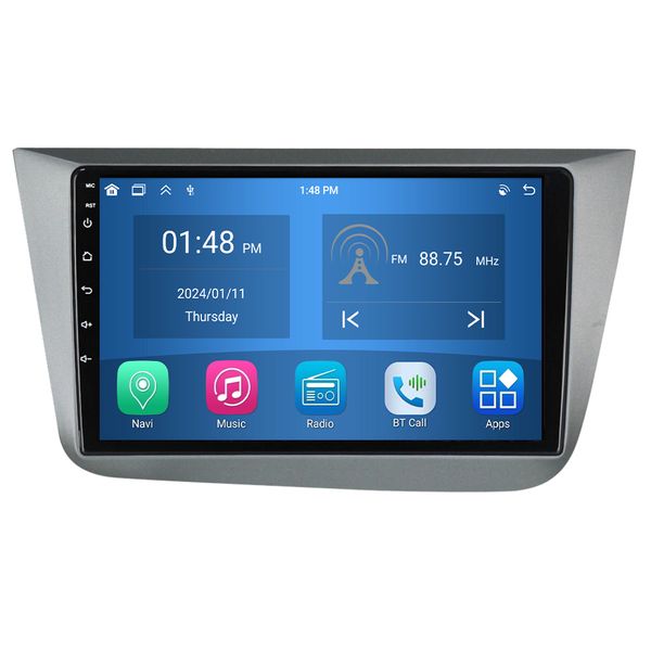 4G+64G Car Radio CarPlay with Altea 5P 2004-2015 Toledo 5P 3 2004-2009