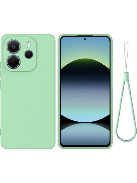 Liquid Silicone Case Phone With Hand Strap Compatible with Xiaomi Redmi Note 14 4g