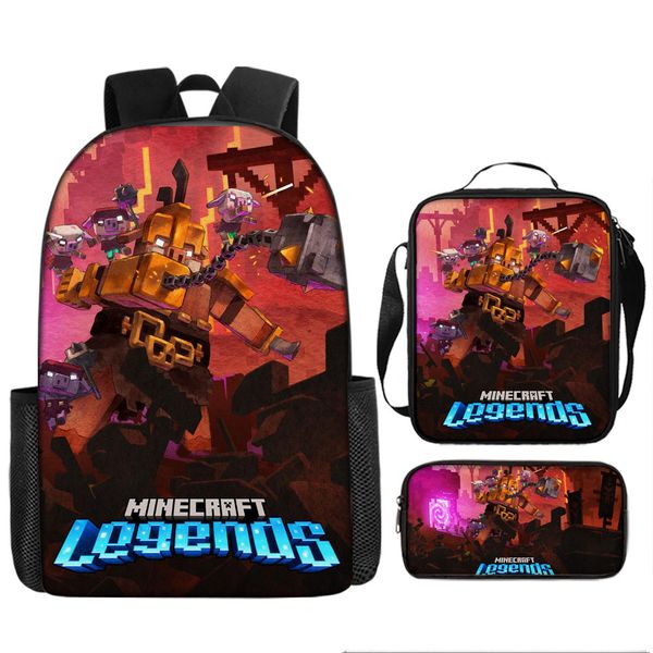 Kids Lunch Box &amp; Pencil Case Minecraft image
