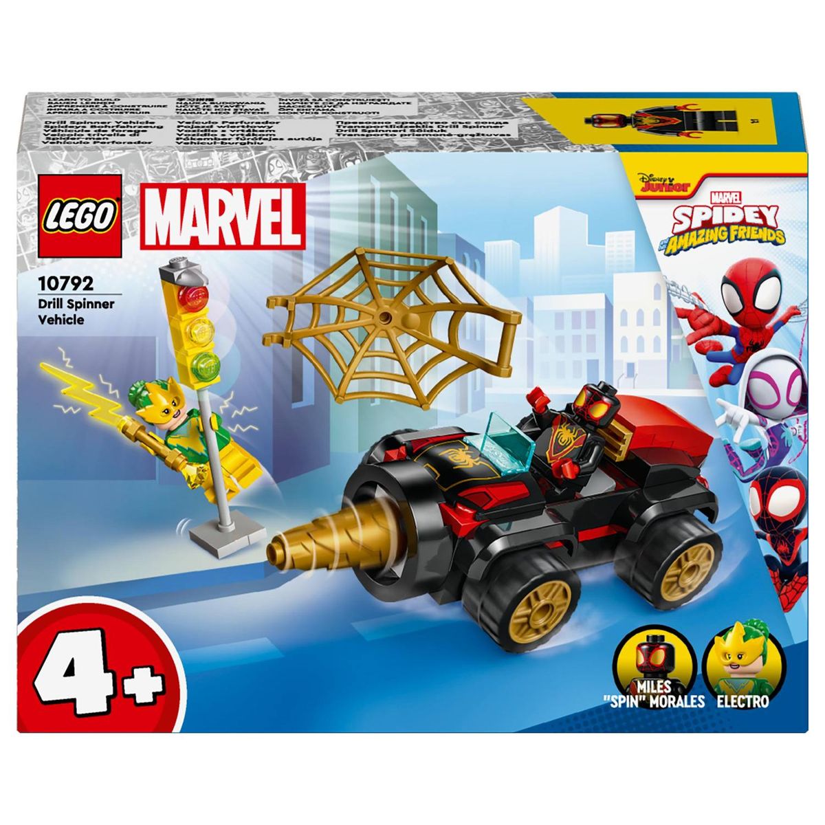 LEGO® Marvel Drill Spinner Vehicle 10792 Building Toy Cars (58 Pieces ...