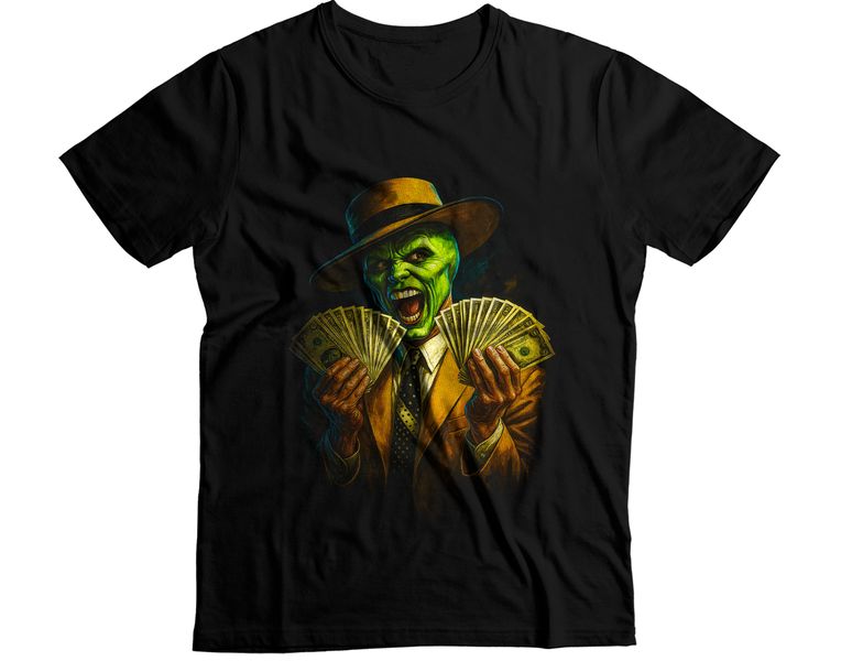The Mask Jim Carrey Smokin Graphic T-Shirt
