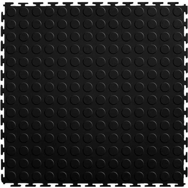 PVC Interlocking Gym Tiles 5 SQM - 20 Pieces - Black
