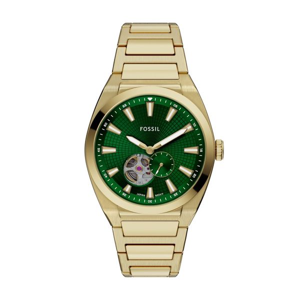 Fossil - Everett Automatic Stainless Steel Watch - Gold-Tone