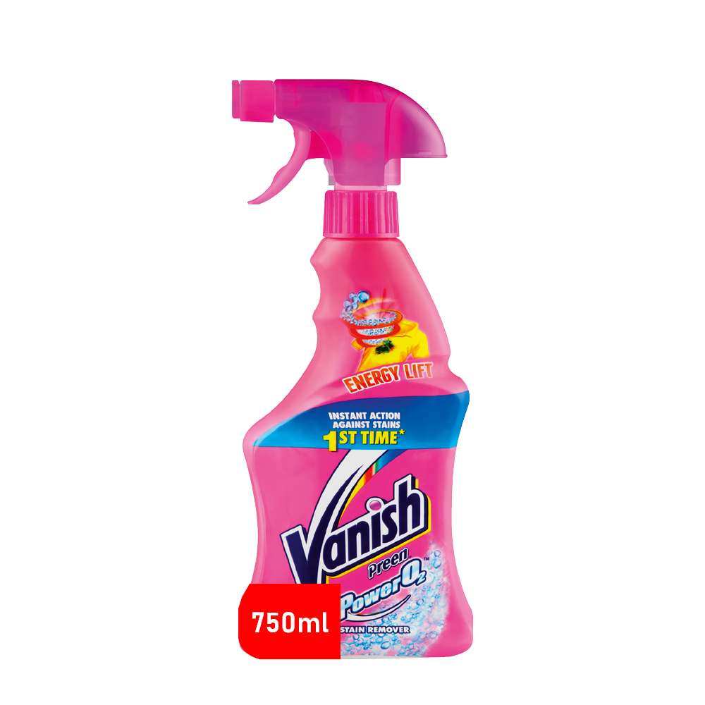 Vanish 750ml, Power 02, Fabric Stain Remover, PreWash Preen Spray