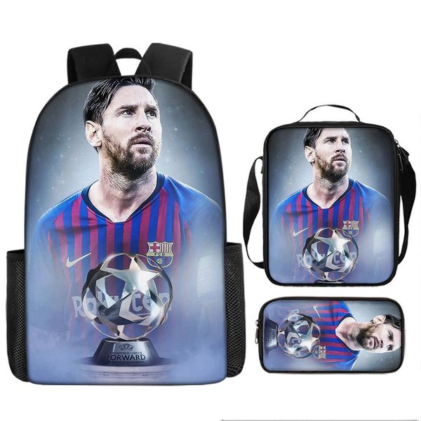 Piece Bag, Lunch Box &amp; Pencil Case Messi image