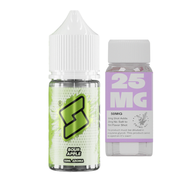 Bard x Vapour Mountain Sour Apple 25mg 30ml Longfill Kit