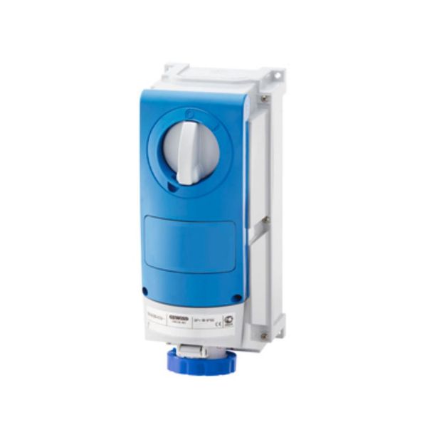 Gewiss - 16A 2P+E 230V International Surface Outlet with Back IP66