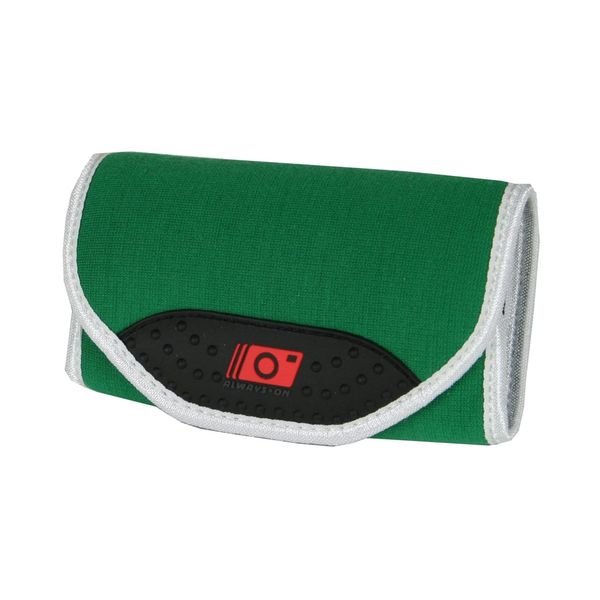 Wrap-Up Case Pouch Bag for Compact Digital Camera Slim - Green/White
