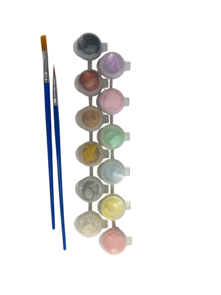 12-Colour 5ML Acrylic Paint Set - Pastel &amp; Metallic