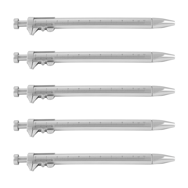 5Pcs 1.0mm Gel Vernier Caliper Roller Ball Pen Stationery Blue Ink