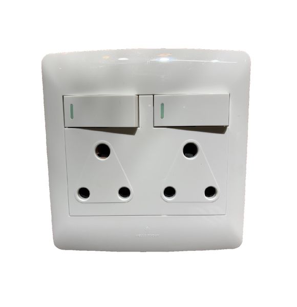 MrUL- Modern 16 Amp Double Plug Pack of 2