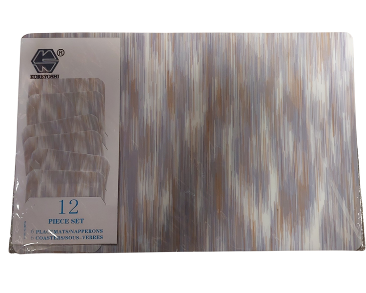 Stripy Placemats with Matching Coasters