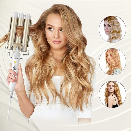 3 Barrel Hair Curling Iron Ceramic Tourmaline Fast Heating Curling Wand Shop Today. Get it Tomorrow takealot