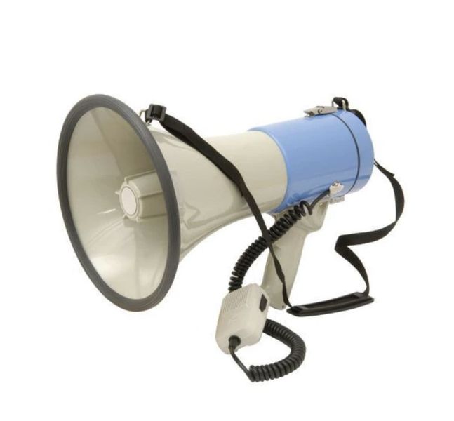 Megaphone With Handheld Clip-on Microphone