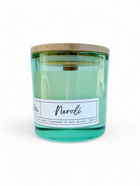 Neroli Scented Soy Candle - Wooden Wick