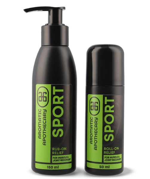 Aromatic Apothecary - Sport Rub-On Relief 150ml + Roll-On Relief 50ml Combo