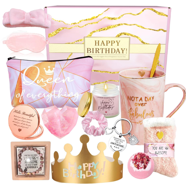 14Pcs Birthday Gifts Set for Women,Ladies Spa Gift Set,Care Set