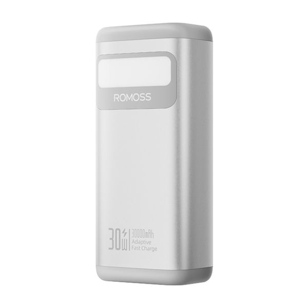 Romoss PMT30 30000mAh 30W Fast Charge Power Bank - Silver