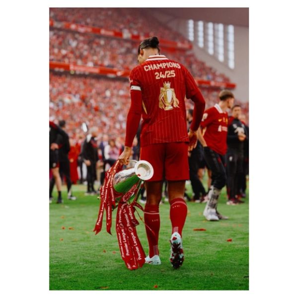 Virgil Carrying Trophy Poster - A1
