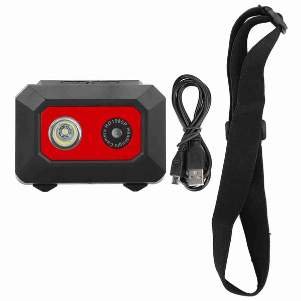 1080P Head Mounted Action Camera DVR Red