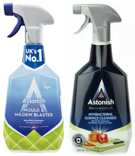 Astonish Anti-Bacteria Cleaner &amp; Mold n Mildew Blast - 2 Pack