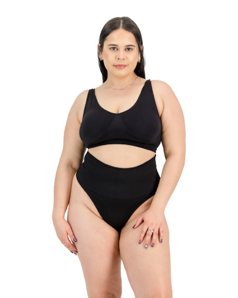 Core Control Invisi Thong - Black by Soul Lifestyle