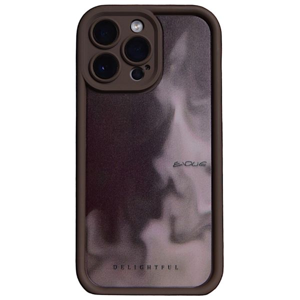 Mocha Brown - Phone Case with Bubble Edge - Iphone 14 Pro Max